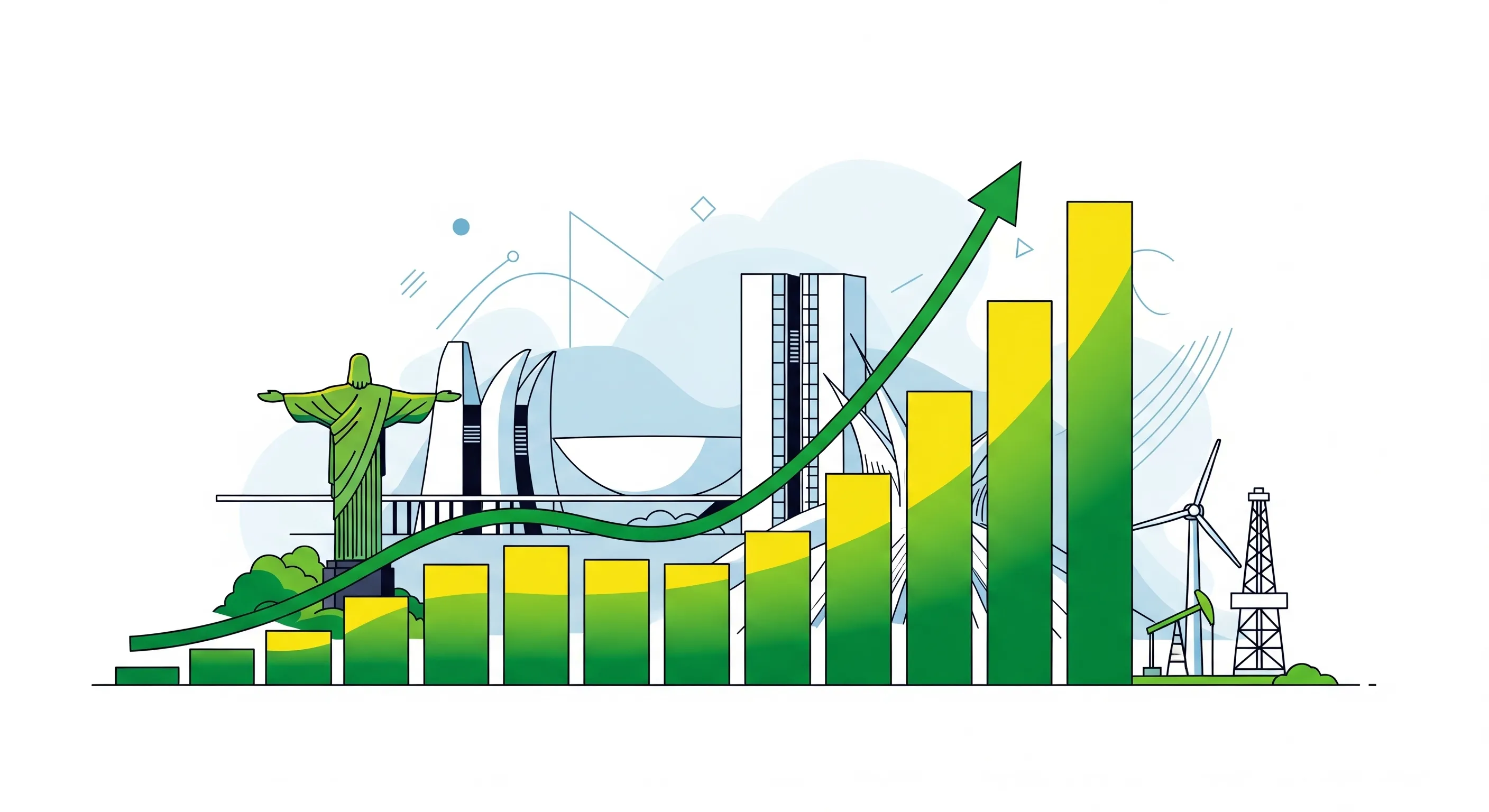 Capa do post: Novo Indicador no Ar: O Crescimento Real do Brasil (PIB Anual)